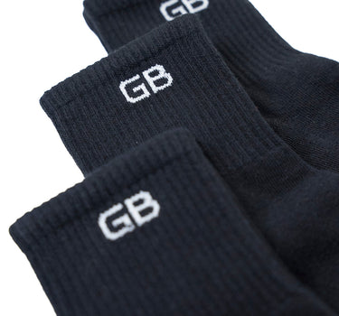 GB Short Base Socks 3-Pack (Black)